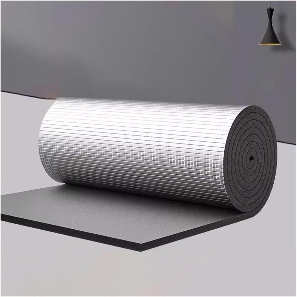 Selbstklebende Aluminium Isolierrolle - 10 mm Dämmfolie in 1 x 3 m Größe für flexible Verarbeitung - Folienisolierung für Dächer und Wände - Für Camper Ausbau Renovierung und Wärmedämmung