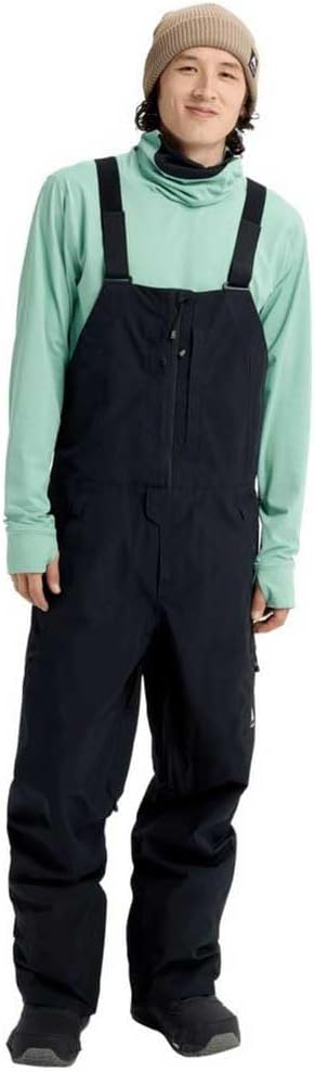 Burton Reserve Goretex 2L Bib Pants - Latzhose für Snowboard und Wintersport - Goretex 2L Konstruktion mit Reißverschluss - Größe S und maschinenwaschbar