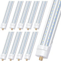 LED Röhre T8 T12 2,4 m 90 W - 10 V förmige FA8 Lampen mit 10000 lm und klarer Abdeckung - Tageslichtweiß 5000 K für große Bereiche - Einpoliger Leuchtstoffröhren Ersatz