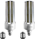 GUHPZA LED Corn Leuchtmittel 150 W - 19500 lm mit E26 E27 Sockel und E40 Adapter - Kaltweißes Licht mit 6500 K für hohe Lichtleistung - Für Garage Lager Halle und Außenbeleuchtung
