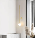 Wandleuchte 75 cm - Kabelgebundene Kunstleuchte aus Eisen mit neutralweißem Licht - Lange dekorative Wandbeleuchtung für Innenräume - Für Wohnzimmer Schlafzimmer Bar Restaurant und Treppe
