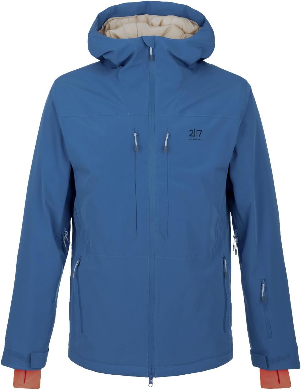 2117 of Sweden Nausta Herren Skijacke - wasserabweisend mit Kapuze und Isolierung - 100 Prozent Polyester außen - Füllung aus Polyester und Wolle