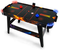 FASports LED Airhockey Spieltisch - Solar Fury aus Holz und Kunststoff - 138 x 68,5 x 82 cm für 2 Spieler - Mit Luftsystem leuchtenden Pushern und Pucks ohne Montage