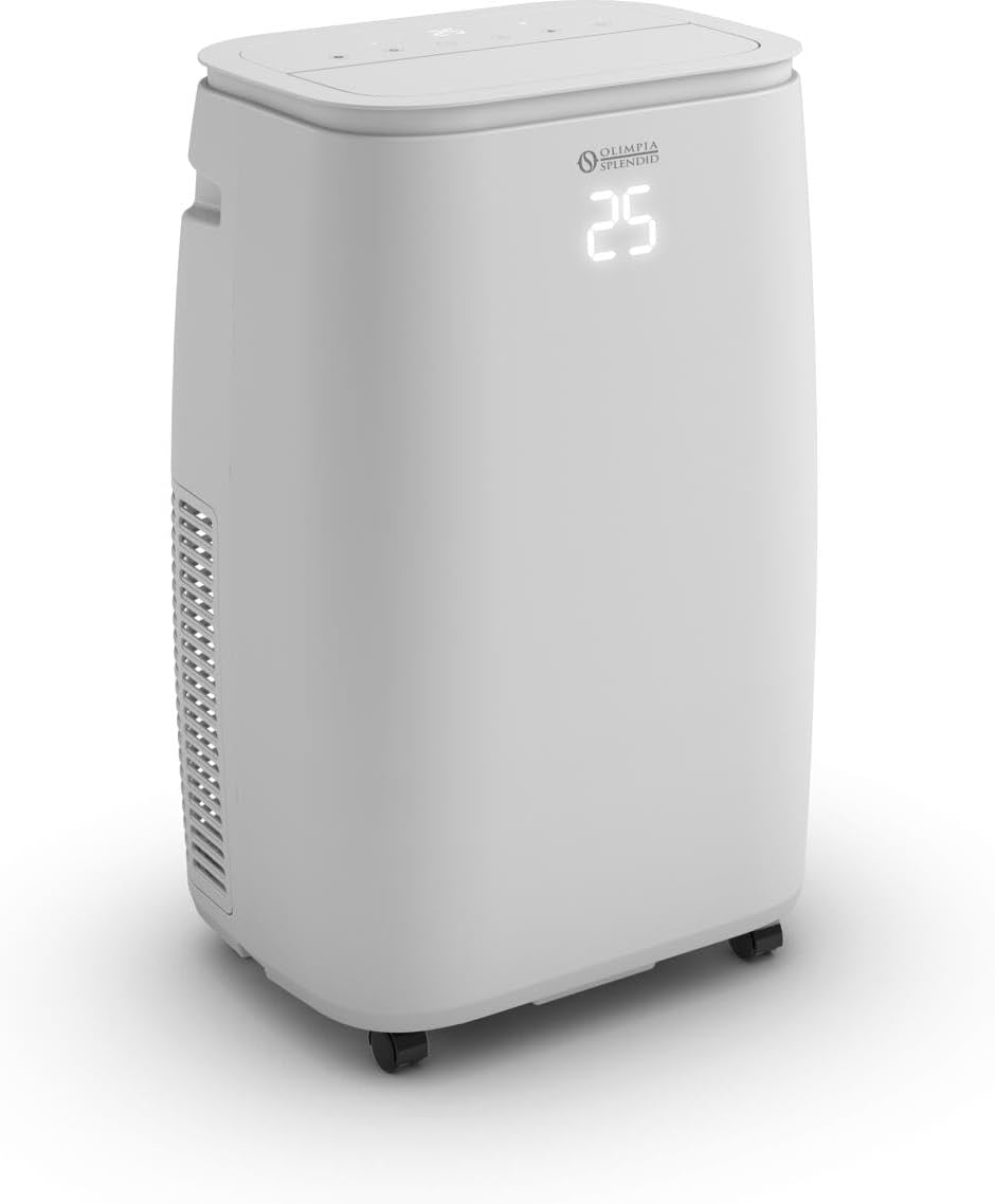Olimpia Splendid Dolceclima Brezza 14 HP - Mobiles Klimagerät mit 3.5 kW Kühlleistung - Luftentfeuchtung und tragbare Bauform - R32 Betrieb mit 220 Volt für flexible Raumkühlung