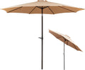 Rechteckiger Sonnenschirm 300 x 245 cm - Doppeldach mit stufenloser Neigung - UV Schutz 50 Plus und wasserdichte Ausführung - Ampelschirm für Balkon Terrasse und Garten