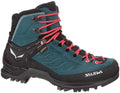 Salewa Mountain Trainer Mid Damen Wanderstiefel - GTX Trekkingstiefel für Herbst und Winter - Geschlossene Kappe und flacher Absatz - Atlantic Deep Ombre Blue