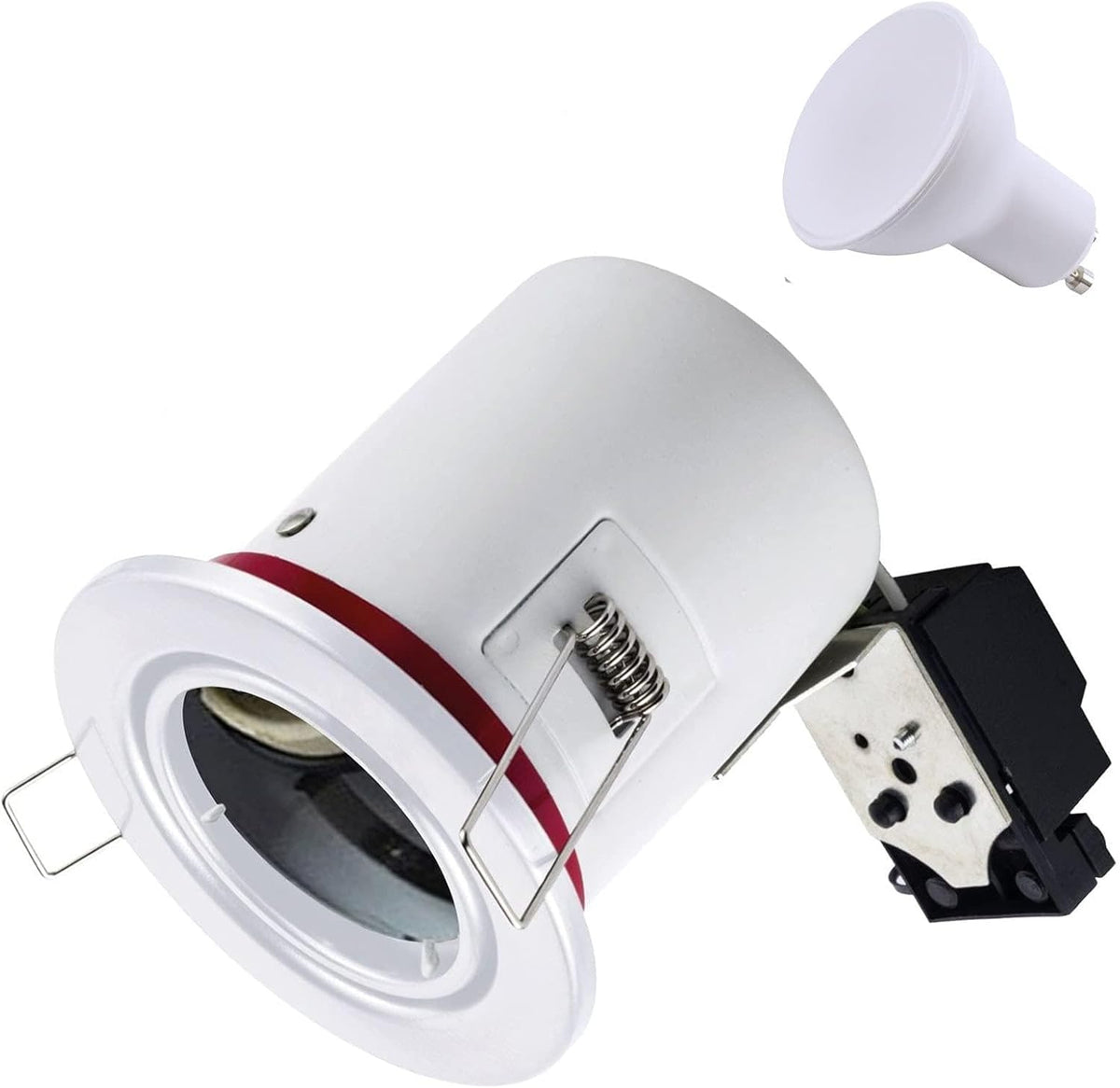 Europalamp BBC Spot Set 30 Stück Weiß - Schwenkbare Einbauspots mit GU10 Fassung - 5 W warmweiße GU10 Leuchtmittel bei 230 V - Komplettset für Innenbeleuchtung