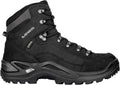 LOWA Renegade GTX Mid Herren Wanderstiefel - Nubukleder mit Gore Tex Futter - Vibram Evo Sohle und PU Zwischensohle - Für Trekking Wandern und Outdoor Touren