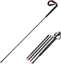 ZCCZJS Carbon Trekkingstöcke - Zweiteiliges faltbares Set mit 110 cm Länge - Leichte Anti Schock Konstruktion - Für Camping Wandern und Bergtouren