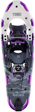 Tubbs Mountaineer Damen Schneeschuhe - Violett Größe 25 aus Aluminium - Bis 91 kg mit Aluminiumrahmen - Für anspruchsvolle Winterwanderungen und Bergtouren im Schnee