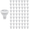 SILAMP GU10 LED Leuchtmittel 8 W - 100 dimmbare PAR16 Lampen für 220 V mit SMD2835 Technik - Warmweiß 2300 bis 3500 K und 60 Grad Abstrahlung - Für Spots und Einbaustrahler