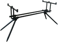 Sonik Stanz 3 oder 4 Ruten Fishing Pod - Schwarzer Rutenhalter aus Metall und Kunststoff - Für drei oder vier Angelruten - Für Karpfenangeln und Ufermontage