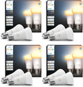 Philips Hue White Ambiance E27 - 8 smarte A60 LED Leuchtmittel mit 1100 Lumen Klasse - Dimmbar von warmem bis kaltem Weiß - App Sprachsteuerung Timer Alexa und Google