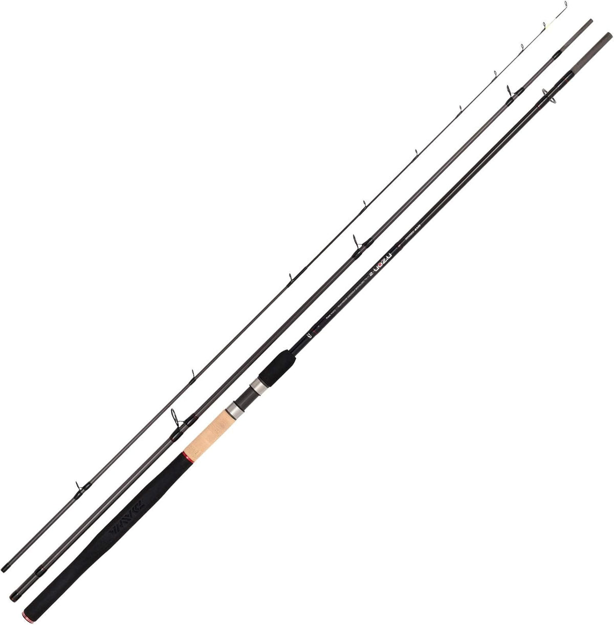 Daiwa N ZON Z XL Distance Feederrute - 4,20 m Carbonrute mit 150 g Wurfgewicht - Schwarze Ausführung - Für weite Würfe und Feederangeln