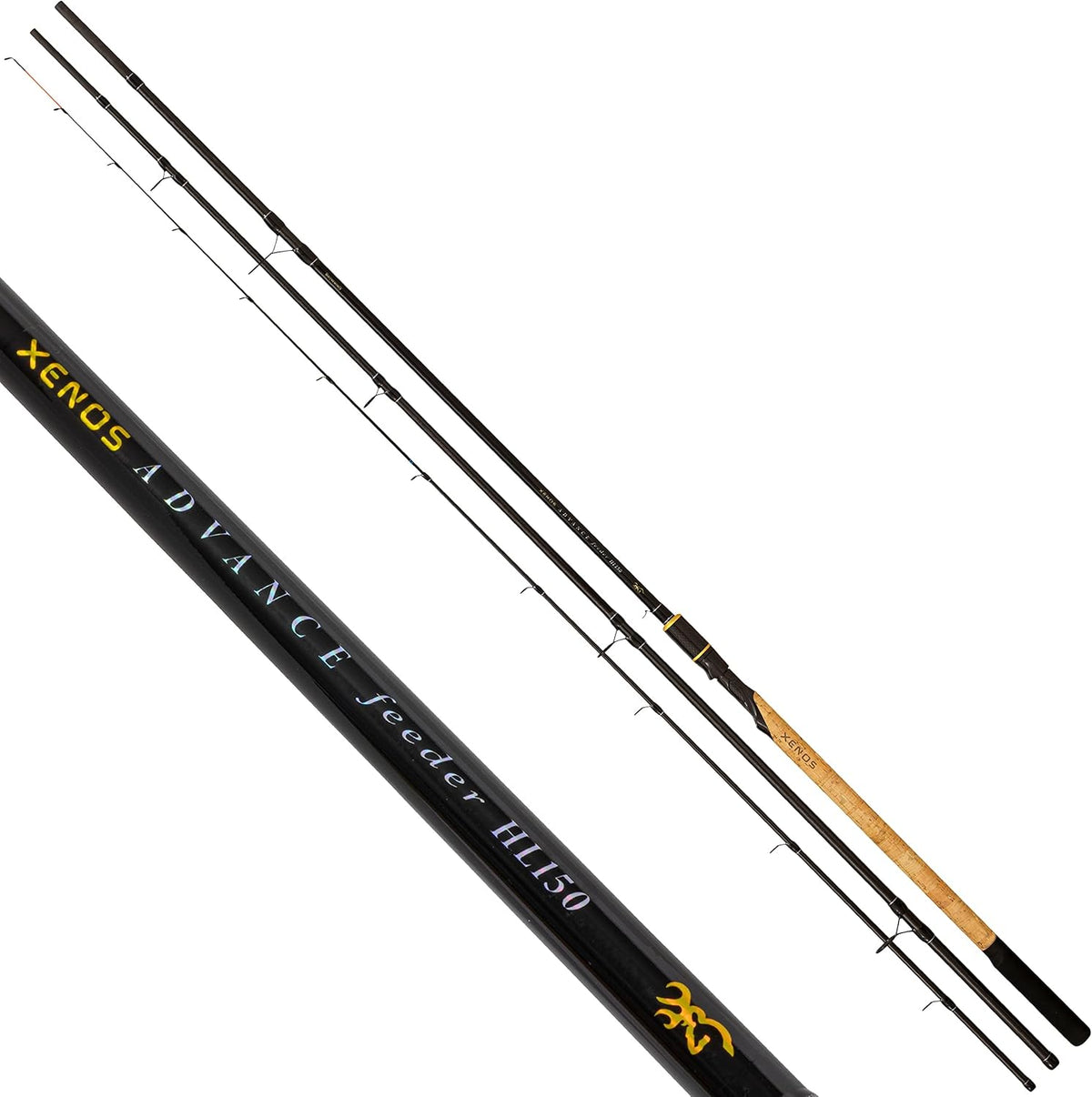 Browning Premium Xenos Advance Feederrute - 4 Komma 20 m lange Ansitzrute mit 289 g - Für Friedfisch und Futterkorbangeln - Hochwertiger Blank in diversen Farben