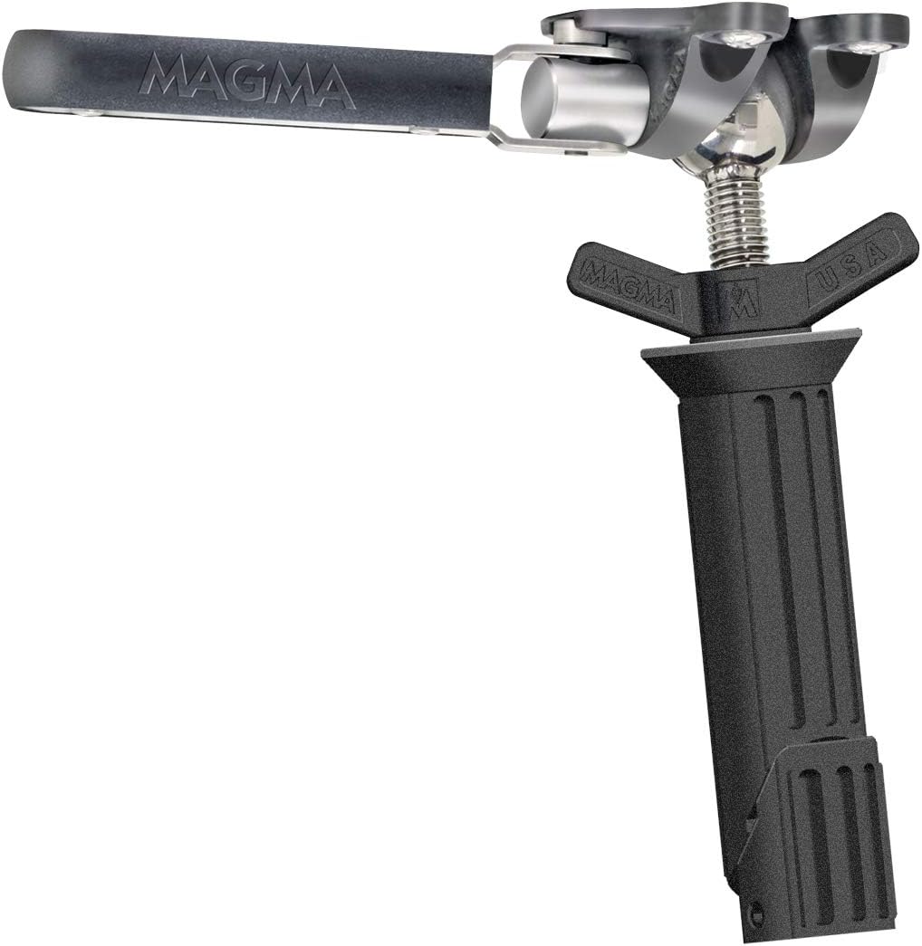 Magma PowrGrip LeveLock Rutenhalterung - Allwinkel verstellbares Bootsmodell - Edelstahl und Aluminium in Ocean Tides - Für sichere Rutenpositionierung an Bord