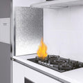 Generisch magnetische Hitzeschutzplatte 70 x 20 cm - Feuerfester Kühlschrankschutz für Küchenbereiche - Wärmeschutz für Geräte neben Gasbrennern - Für Kühlschrank Herd und Küchengeräte