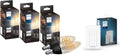 Philips Hue White Ambiance Filament E14 - 6 klare LED Lampen mit 350 lm und Dimmschalter - Dimmbar mit warmen bis kühlen Weißtönen - App Steuerung und Alexa kompatibel