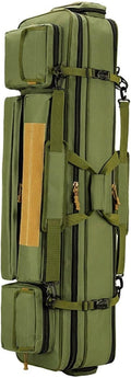 WMDSYGD Angelrutentasche - Zweilagige Ausführung mit 100 oder 120 cm - Tragbare Handtasche für Angelwerkzeuge - Für Ruten Zubehör Transport und Lagerung