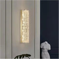 Luxuriöse Kupfer Wandleuchte Gold - Designer Hintergrundbeleuchtung mit 3 Lichtfarben - Für Wohnzimmer und Schlafzimmer - Nachttischleuchte mit dekorativer 50 cm Ausführung