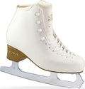 L'Estel Skates Edea Tempo Schlittschuhe - Stiefel mit Kufen Klasse 2 in Größe 225 34 - TPU Sohle und Schnürung - Weiß für Eislaufen und Übung