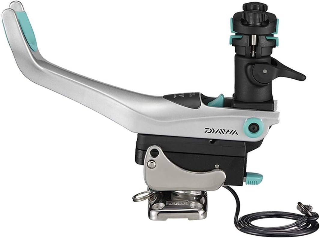 Daiwa Power Holder Fast 429757 - Metall Rutenhalter für das Bootsangeln - Funktionale Halterung für kompatible Angelruten - Für kontrollierte Ablage und schnellen Zugriff