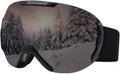 ZGYOZMNG Skibrille Blau - Polarisierte Doppellinse mit Antibeschlag - Verspiegelte Schneebrille für Ski und Snowboard - Schutzbrille für winterliche Outdoor Aktivitäten