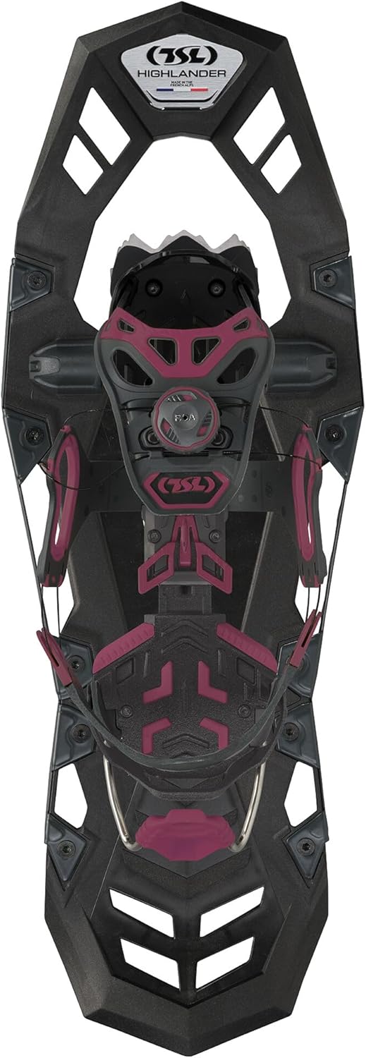 TSL Highlander Instinct Schneeschuhe L - Titan Black aus Kunststoff - Kunststoffrahmen für Wintertouren - Schneeschuhe für Schneewandern und Outdoor Aktivitäten