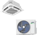 AUX Deckenkassetten Klimaanlage 12000 BTU 3.5 kW - Energieklasse A Plus Plus zum Kühlen und Heizen - 360 Grad Luftverteilung mit Außengerät - R32 für Büro und Gewerbe
