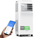 Comfee Breezy Cool Pro 2.0 mobiles Klimagerät - 7000 BTU und 2.0 kW für Räume bis 25 Quadratmeter - Kühlen Ventilieren und Entfeuchten - App Steuerung mit Abluftschlauch