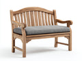 Gartenbank Holz Natur 150x60x85 cm - 2-Sitzer Klassisch Gartenbank Terrasse Design