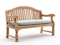 Gartenbank Holz Natur 150x60x85 cm - 2-Sitzer Klassisch Gartenbank Terrasse Design