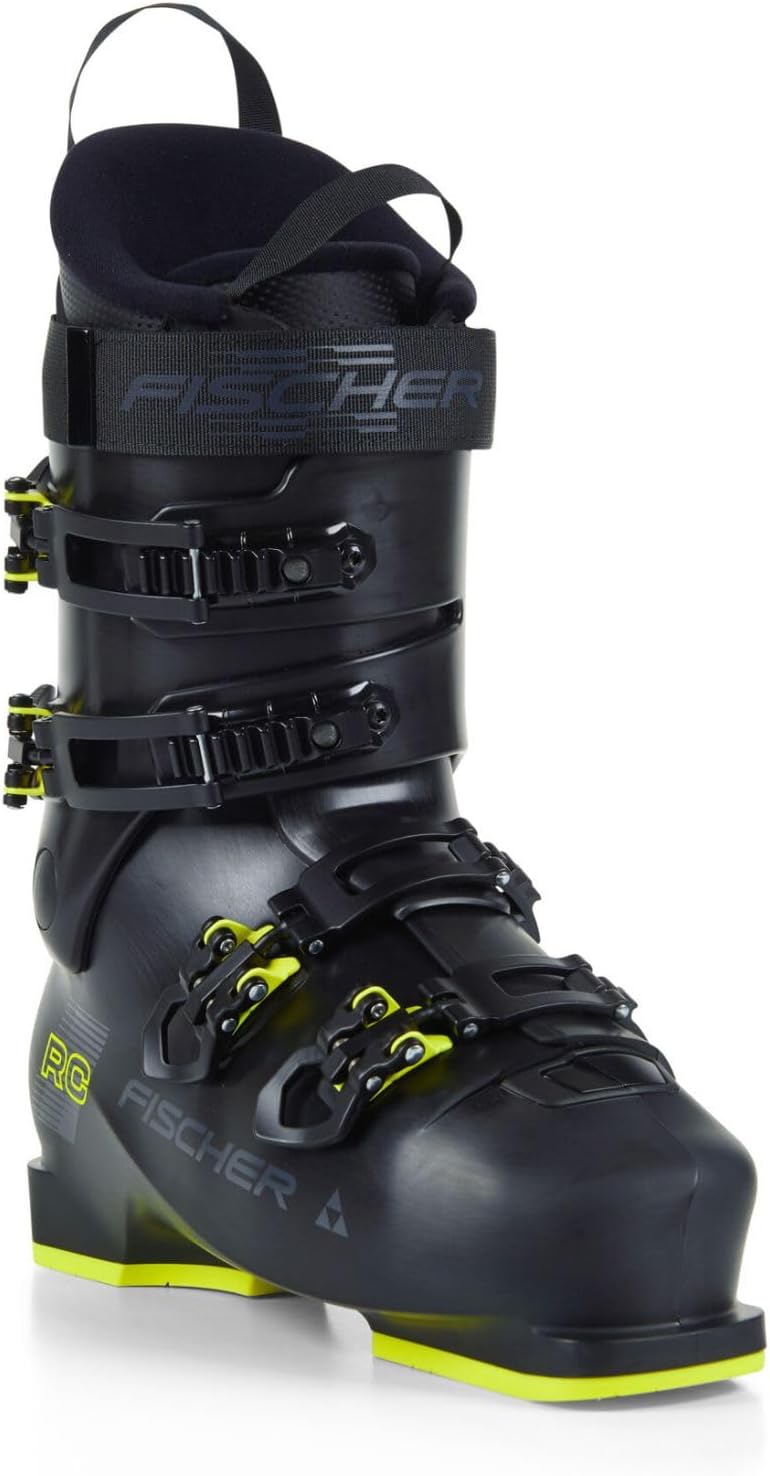 Fischer RC One 9.0 Skischuhe MP28.5 EU44 - Flex 90 für Einsteiger bis gute Skifahrer - Gelb aus Kunststoff - Alpinskischuhe für Ski Alpin