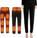Beheizte Thermohose XL - USB Heizsystem mit 3 Heizstufen und 22 Heizzonen - isolierte Unterwäsche für Winter und Skifahren - beheizbare Hose Modell ZGYJRY1650