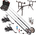 Ultimate Bionic High End Carp Set - Karpfenrute mit 3 Komma 5 lb Testkurve - EVA Griff und mehrfarbige Ausführung - Für Ansitzangeln und schwere Montagen