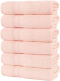 Großes Baumwoll Handtuch - Rosa weich und saugfähig - dickes Badetuch für Gesicht Körper und Haare - bequemes Strandtuch für Badezimmer Zuhause und Freizeit