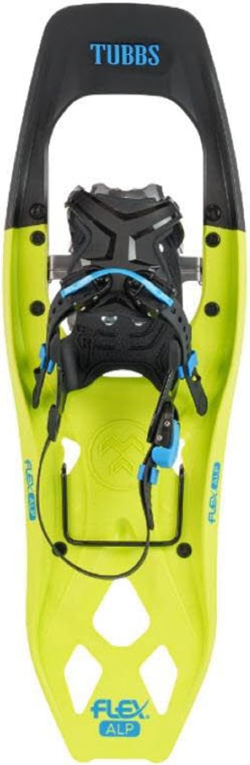 Tubbs Flex ALP 2023 Schneeschuhe - Grün Schwarz Größe 25 aus Kunststoff - Bis 90 kg für alpines Gelände - Robuste Winterausrüstung für Schnee und anspruchsvolle Bergtouren