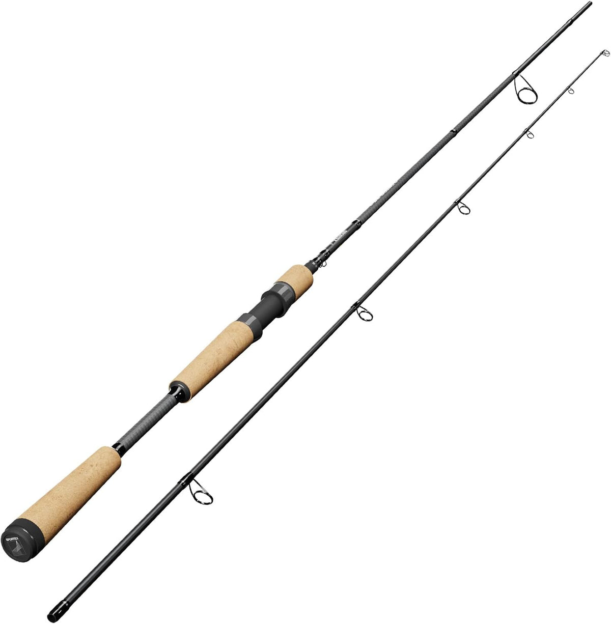 Sportex Captor RS 2 Spin Spinnrute - Länge von 2,10 bis 2,70 m - Silberne zweiteilige Ausführung - Für Spinnangeln an See Fluss und Küste