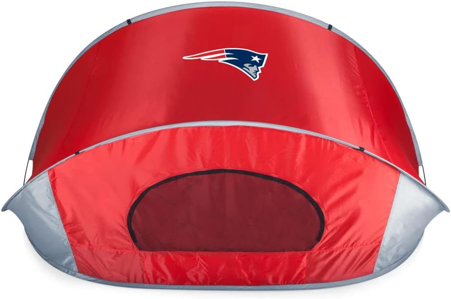 PICNIC TIME NFL Picknickzelt - Rot einfarbig mit Fiberglas und Metallrahmen - Für Picknick und Freizeit im Freien - Robuste Konstruktion für Ausflüge und Outdoor Nutzung