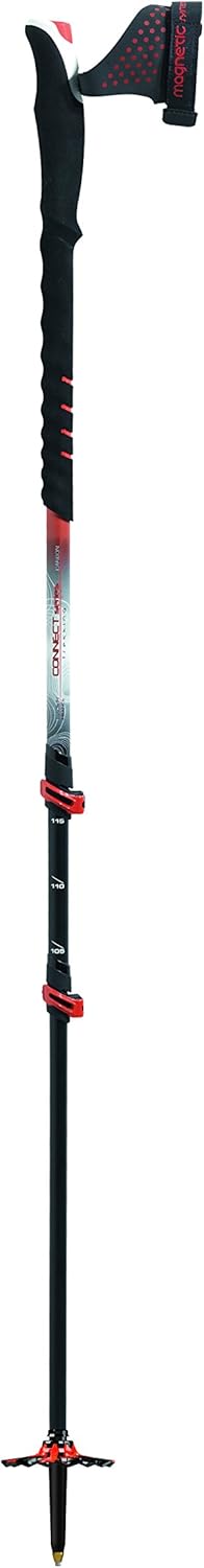 TSL Trek Carbon 3M Wanderstock - Carbonstock in Grau Größe M - Ausgezogene Länge 140 cm mit Schaumstoffgriff - Für Trekking Wandern und Outdoor Touren