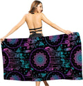 LiChA Geometric Abstraction Strandtuch 2er Set - Schnell trocknende Mikrofaser 155 x 78 cm - Für Bad Yoga Sport und Schwimmen - Variante A mit abstraktem Design