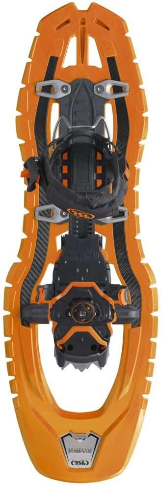 TSL Symbioz Schneeschuhe - Für 70 bis 140 kg Körpergewicht - Apricot aus Kunststoff mit Rahmen aus legiertem Stahl - 2 kg für Winterwanderungen im Schnee