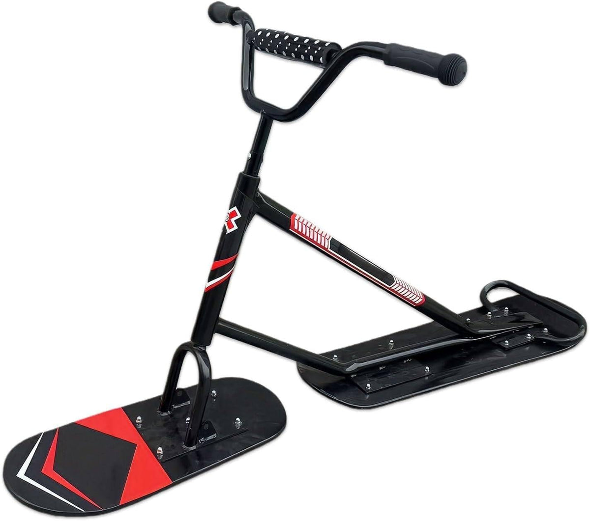 Aluminium Schneeschlitten Set - Zwei schwarze Skiboards für Downhill und Wintersport - Ohne Montage und ohne Batterien - 9 kg für Outdoor Schnee und sportliche Abfahrten