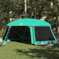 Poolzelt 670 x 590 cm - Abnehmbares Überzelt mit Netzwänden und PU Beschichtung - Meeresgrün für bis zu 6 Personen - Camping Zelt 6,7 x 5,9 x 2,47 m