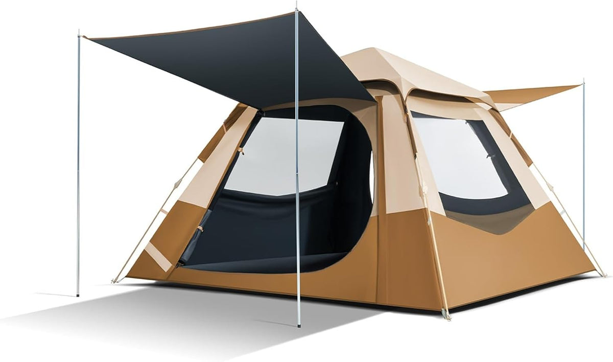 NEONMAN Pop Up Campingzelt - Automatisch öffnend und 360 Grad atmungsaktiv - UV beständig wasserdicht und winddicht - Trekkingzelt mit Sichtschutz für Outdoor und Camping