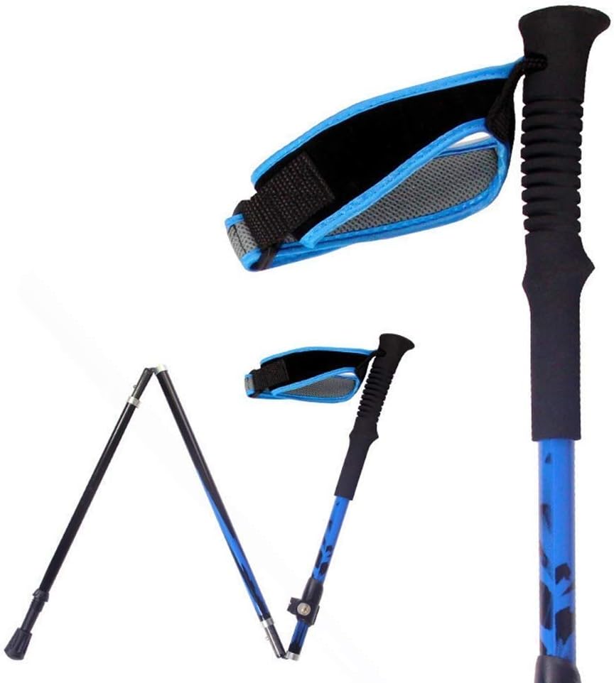 NATWEE Hiker Wanderstock - Verstellbarer Carbonstock bis 125 cm - EVA Griff und rutschfeste Gummibasis - Mit Hebelverschluss und Tragetasche für Camping und Trekking