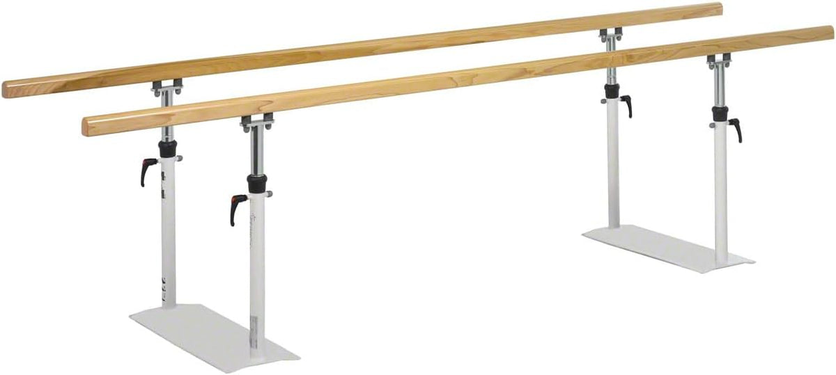 Sport Tec Gehbarren Standard - Drei Meter lange Holme aus Holz - Stabile Trainingshilfe für kontrolliertes Gehen - Für Therapie Praxis und Bewegungsübungen