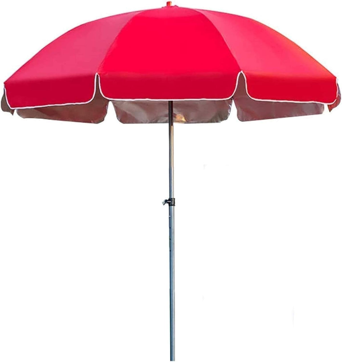 Garten Sonnenschirm mit Doppelschicht - Höhenverstellbarer Outdoor Parasol - Regenfeste und sonnenbeständige Schirmfläche - Für Strand Pool Terrasse und Garten