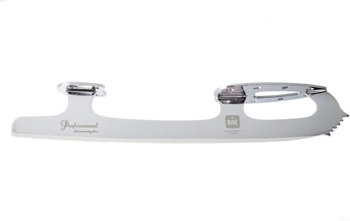 John Wilson MK Professional Eiskunstlaufkufen - Größe 8,75 aus Metall - Ein Paar für Unisex Erwachsene - Graue Schlittschuhkufen für Eislaufen und Training