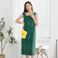 Gestreiftes Strandkleid Badetuch für Damen - Wickel Bademantel mit Schlinge - Für Strand Urlaub und Schwimmen - Variante S in Größe 100 x 135 cm